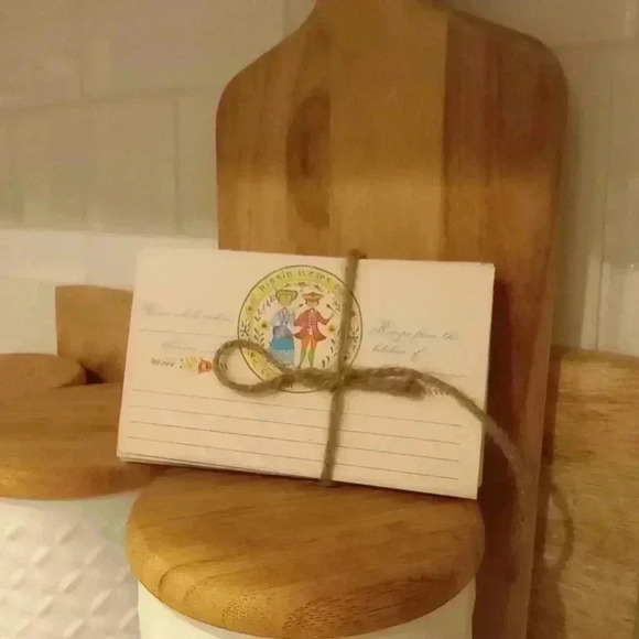 VINTAGE Folk Art Recipe Cards Set of 10 - Picture 1 of 5